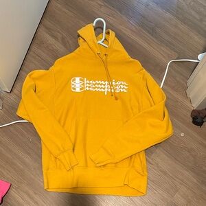 Champion Men's Mustard Hoodie